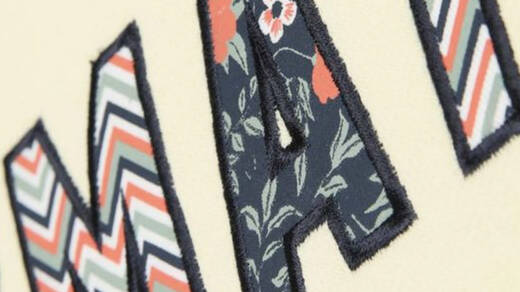 Printed Twill (Satin Stitches)